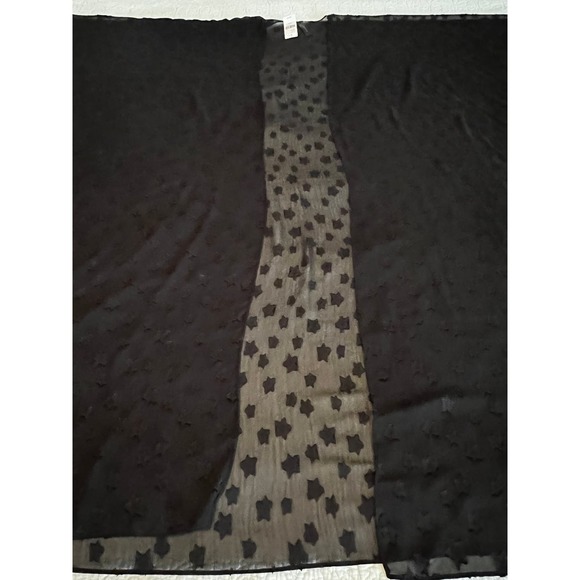 Lane Bryant Long Black Sheer Dress Swimsuit Kimono Shaw Cover Up - Picture 1 of 8